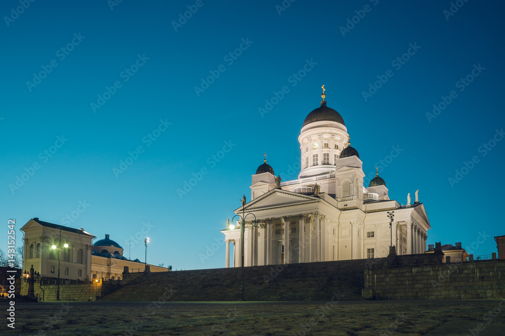 Helsinki Cathedral by the evening, Finland