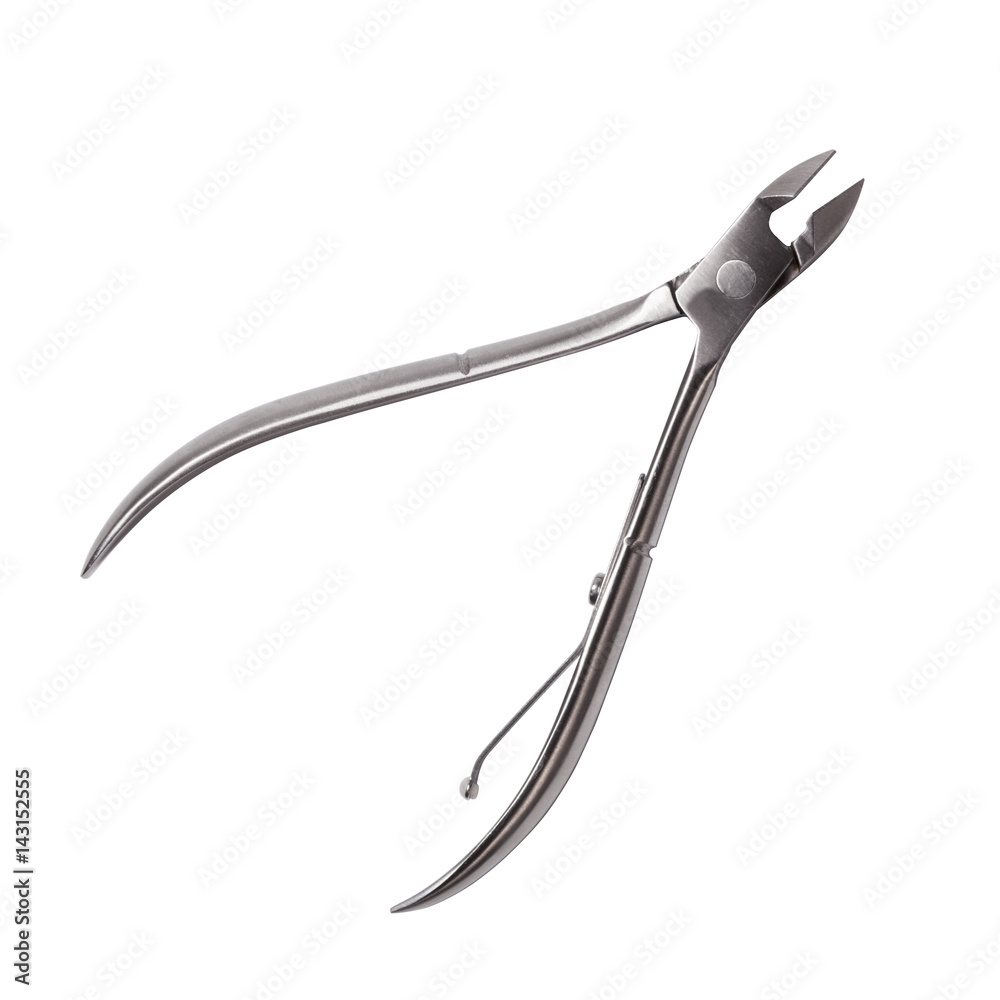 Nail clippers isolated on white background Nail clippers isolated on white background