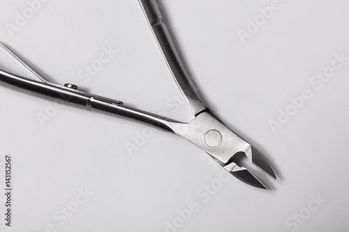 Nail nipper on white background