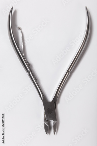Nail nipper on white background