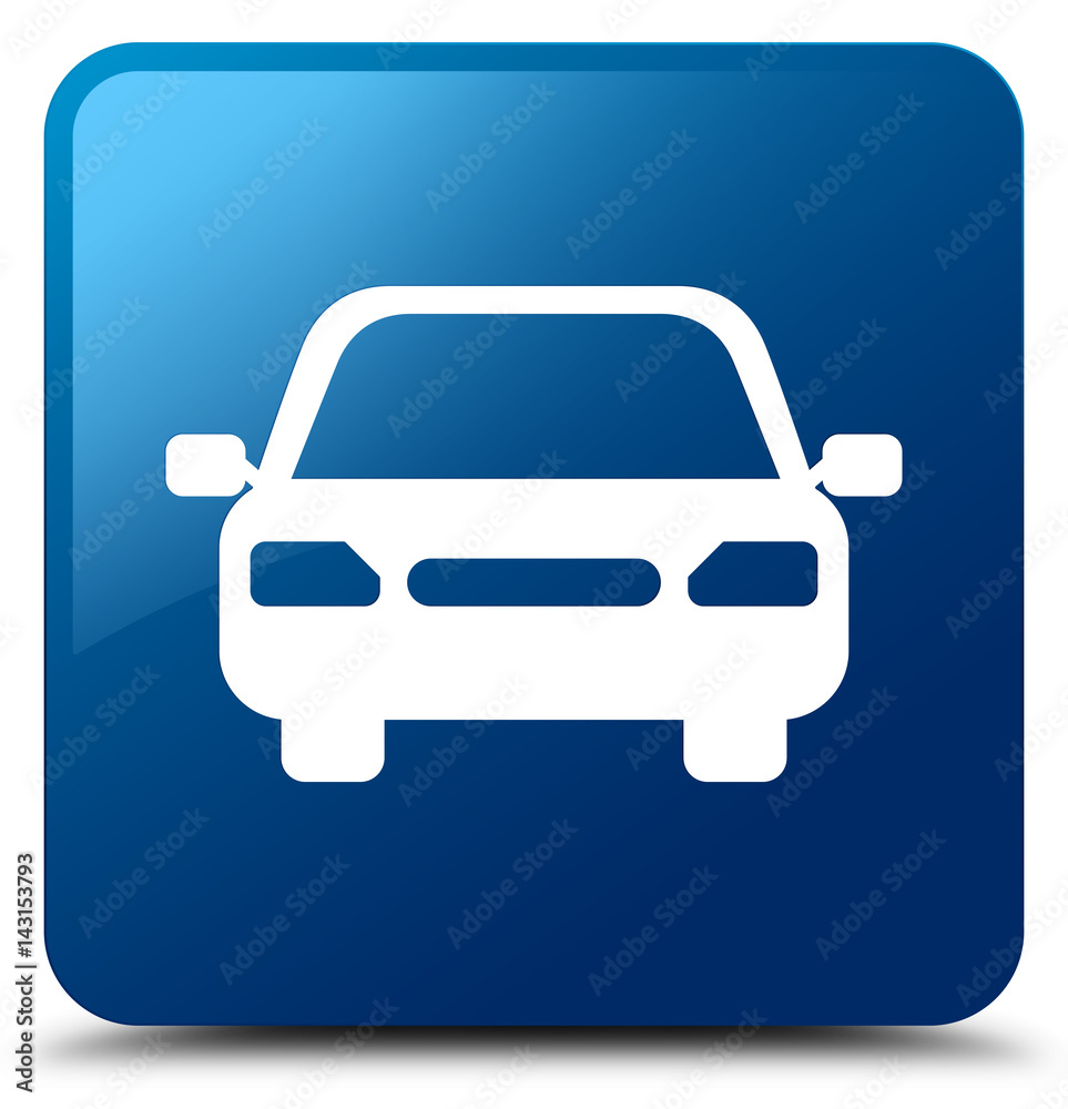 Car icon blue square button