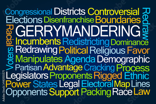 Gerrymandering Word Cloud photo