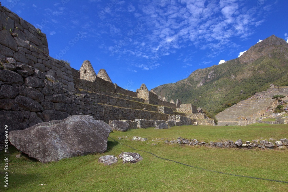 The Inca city of Machu Picchu 