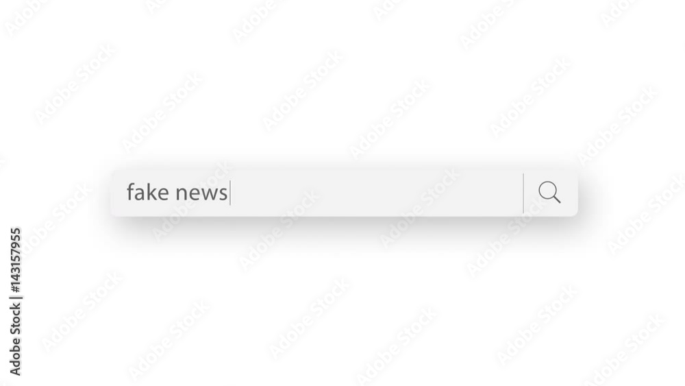 fake news - search query, Internet web page with search bar and blinking cursor fake news - search query, Internet web page with search bar and blinking cursor