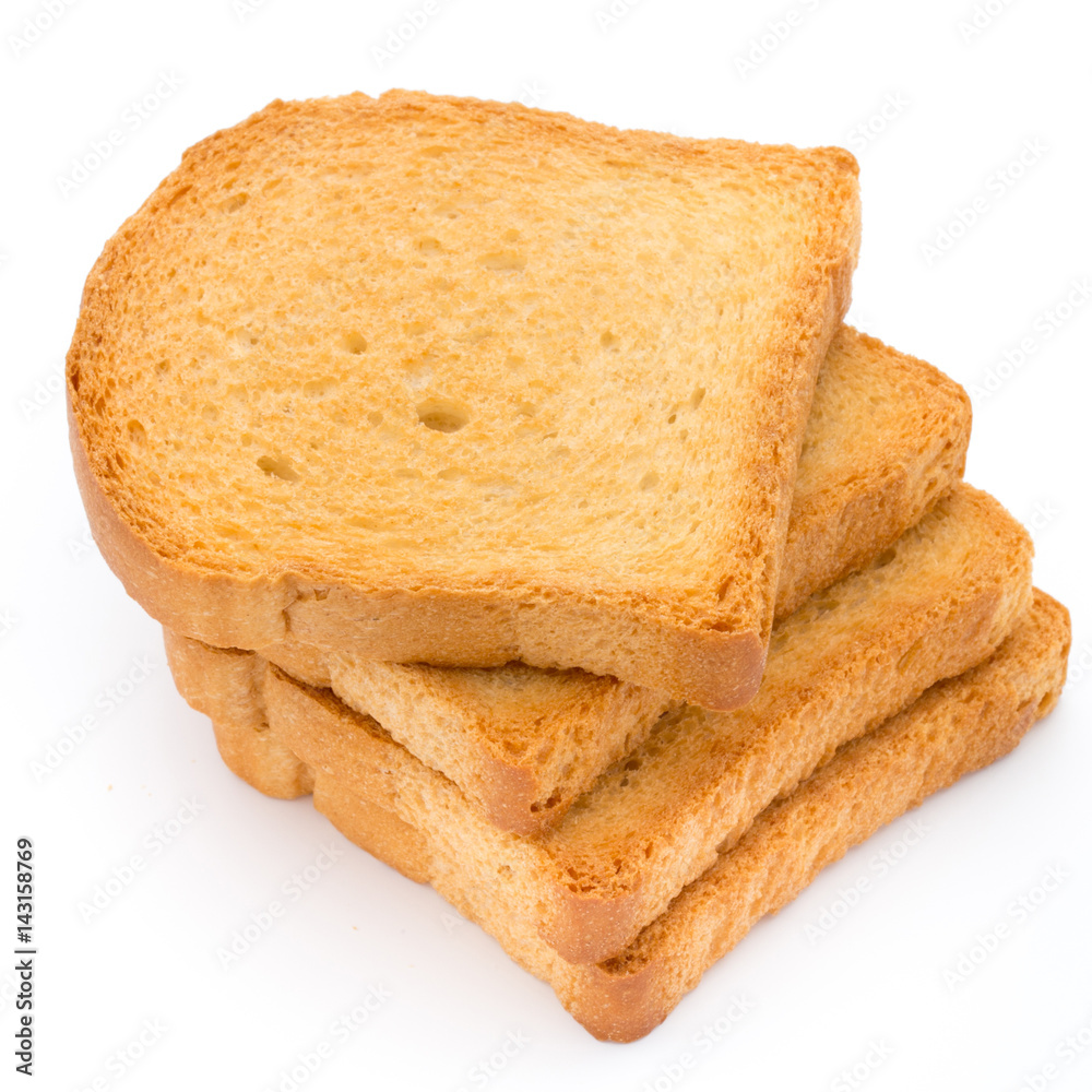 Slices of toast bread on wooden table, top view. Slices of toast bread on wooden table, top view.