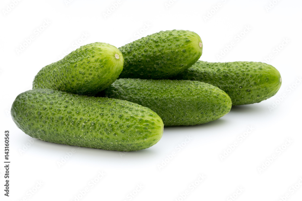 The first spring ecologically cucumbers.
