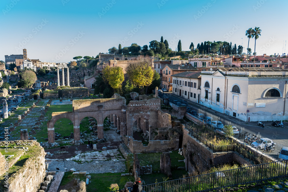 Roman forum from the Campidoglio.