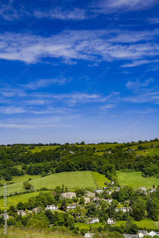 stroud town village gloucestershire england uk