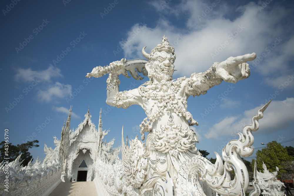 THAILAND CHIANG RAI WAT RONG KHUN WHITE TEMPLE