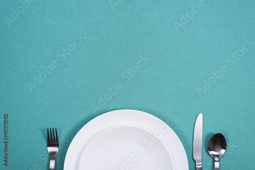 Foto Draufsicht Diner Platte