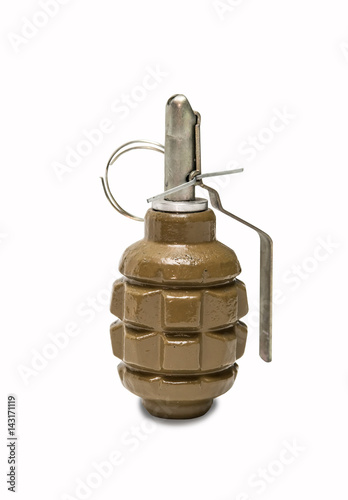 Hand grenade, isolated on white background