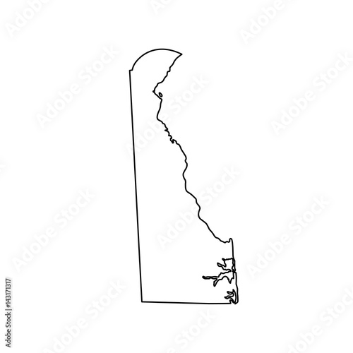 map of the U.S. state Delaware