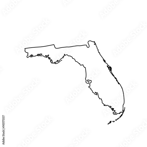 map of the U.S. state Florida