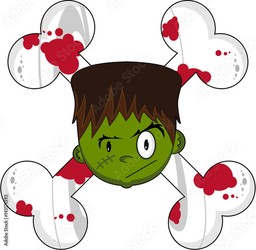 Cartoon Halloween Frankensteins Monster