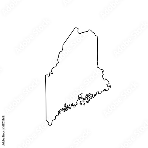 map of the U.S. state Maine