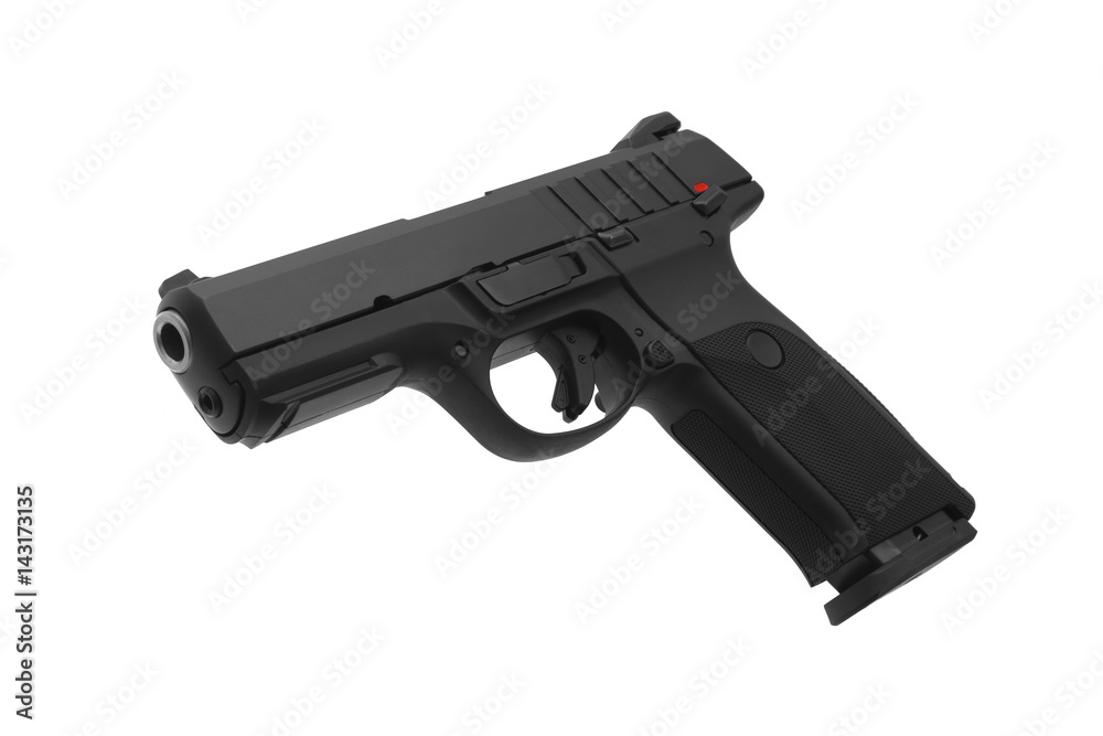 Pistol isolated on white Pistol isolated on white