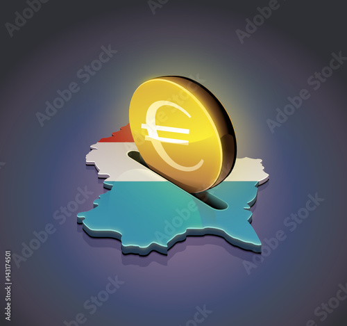 Investir des Euros au Luxembourg (fond sombre)