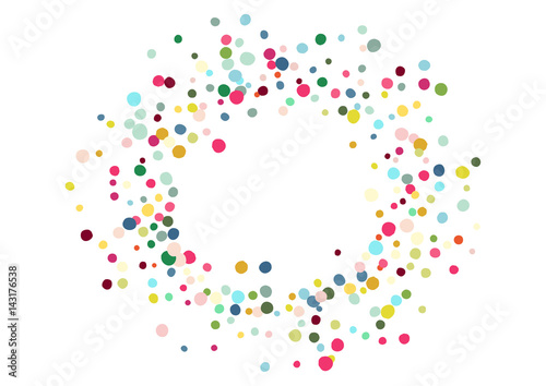 Abstract colorful confetti background. Isolated on the white. Vector holiday illustration.