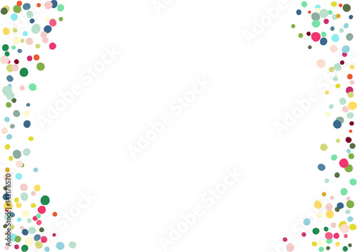 Abstract colorful confetti background. Isolated on the white. Vector holiday illustration.