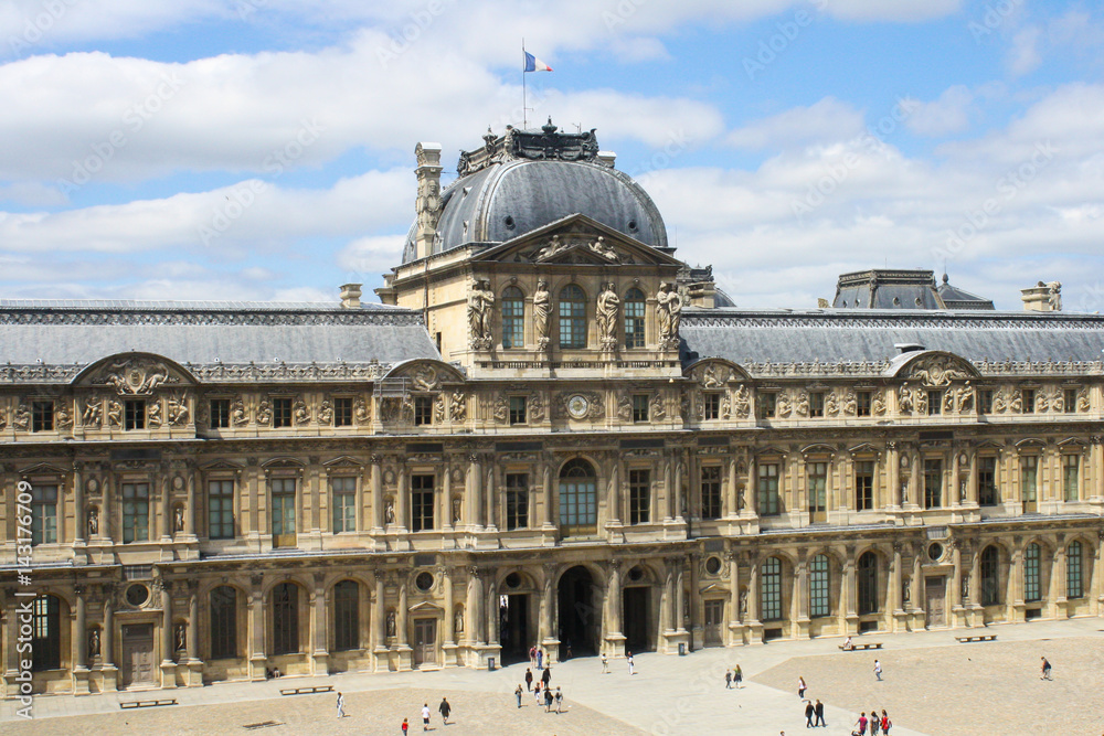 view from the window of the louvre