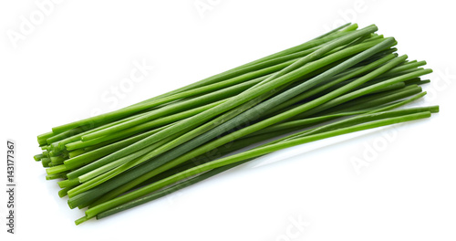 Chives spice on a white background