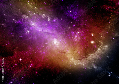 galaxy in a free space