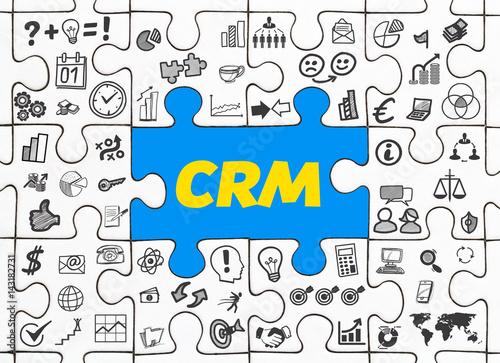 CRM / Puzzle mit Symbole photo