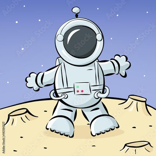 Astronaut on the moon
