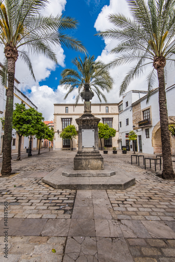 Streets and architecture in Jerez de la Frontera,Spain