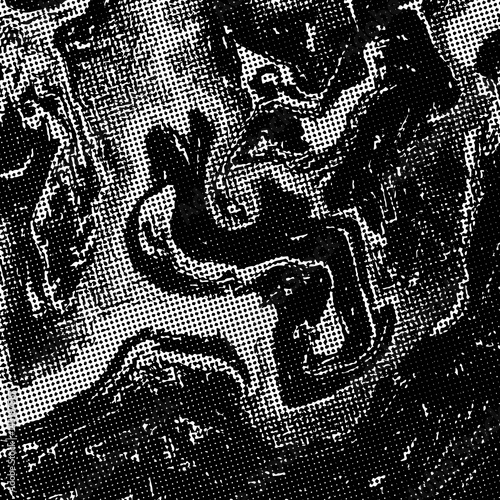 vector monochrome glitch art background .