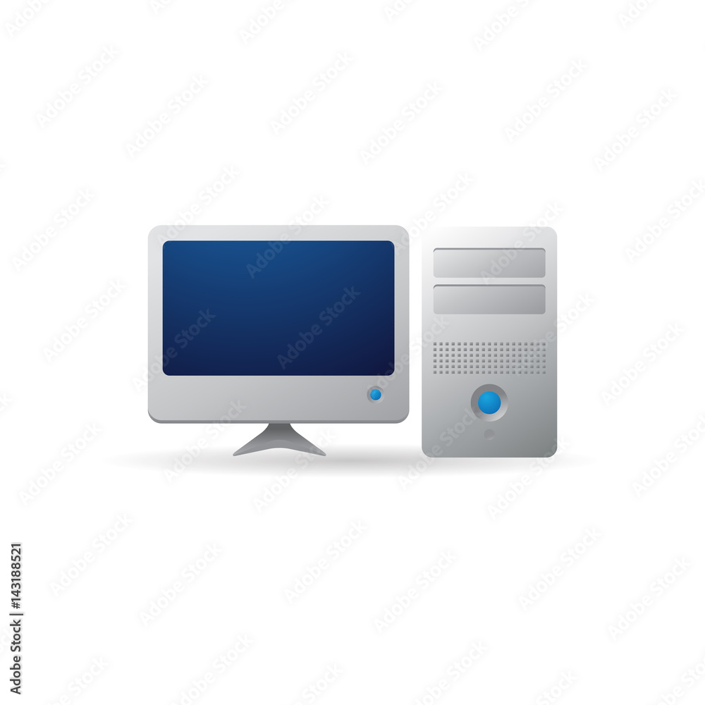 Color Icon - Desktop computer Color Icon - Desktop computer