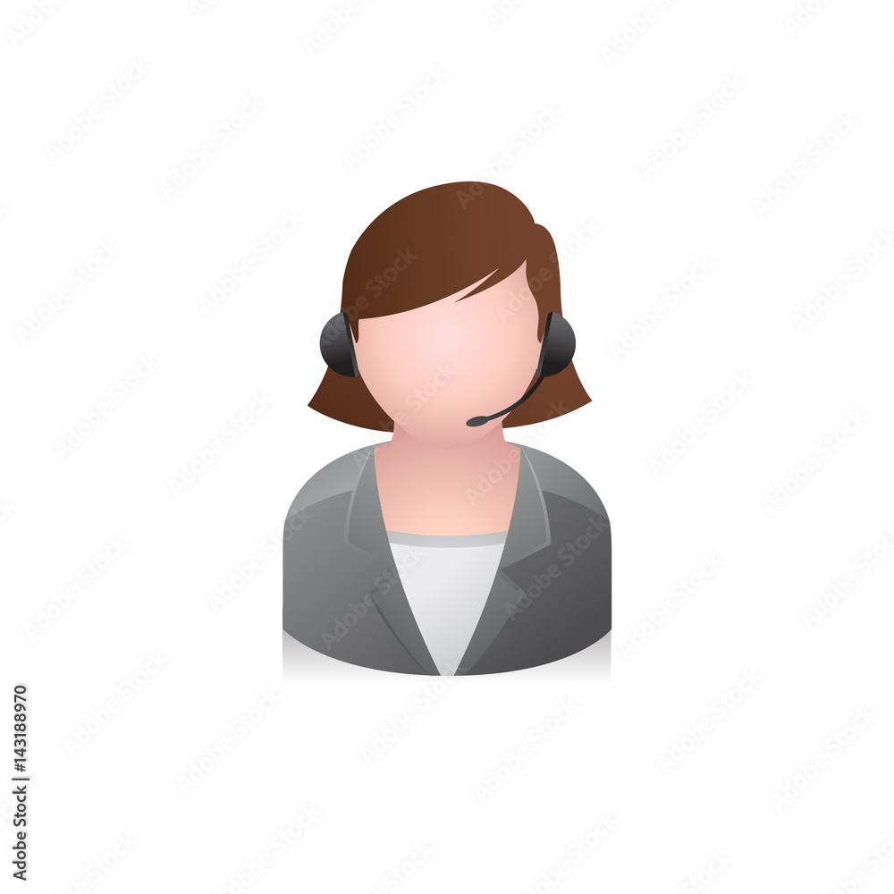 Color Icon - Female receptionist