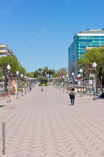 The Central area of Tarragona summer day