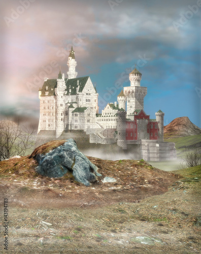 Fotografía Fantasy Castle at Dawn