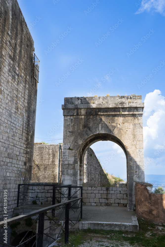 Walls of Corfu new fortress, Greece