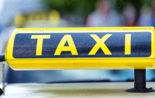 Taxi sign in Berlin, Germany