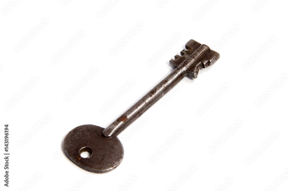 the key for the house isolated on white background the key for the house isolated on white background