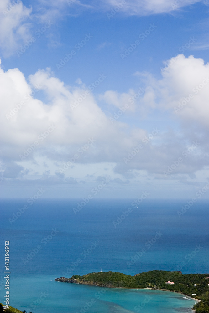 Lagoon on caribbean sea