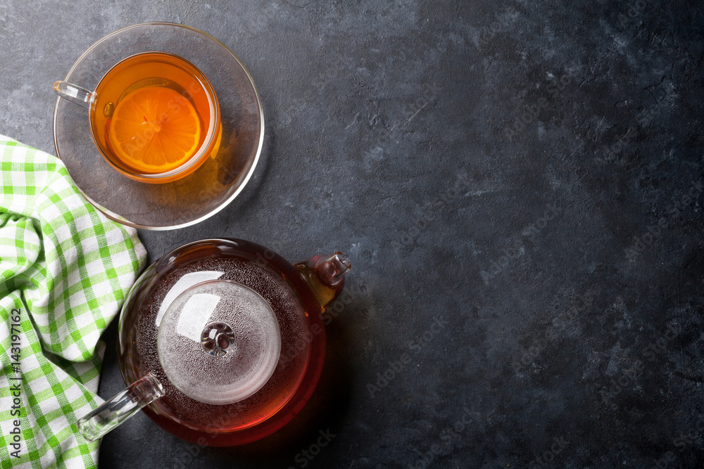 Tea cup and teapot Tea cup and teapot