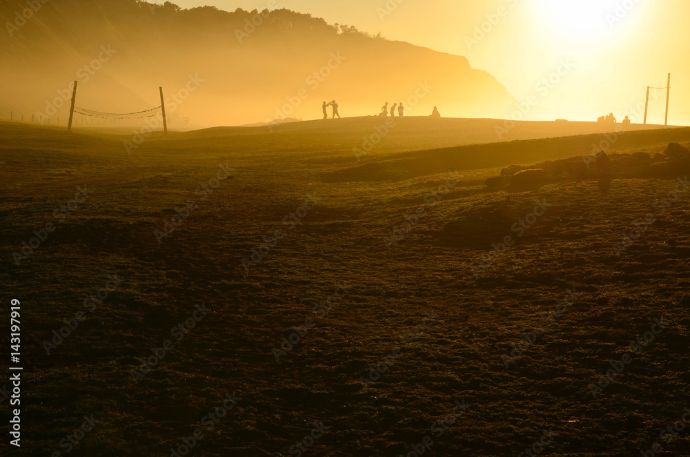 azkorri beach at sunset,Sopelana,Vizcaya,Basque Country azkorri beach at sunset,Sopelana,Vizcaya,Basque Country