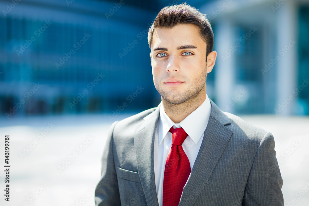 Portrait of an handsome young manager outdoor Portrait of an handsome young manager outdoor