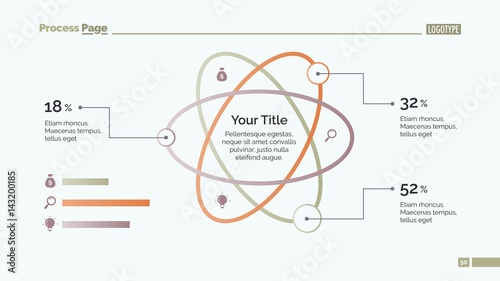 Atom Percentage Chart Slide Template