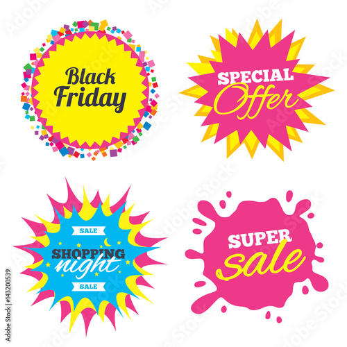 Black Friday sale icon. Special offer symbol.