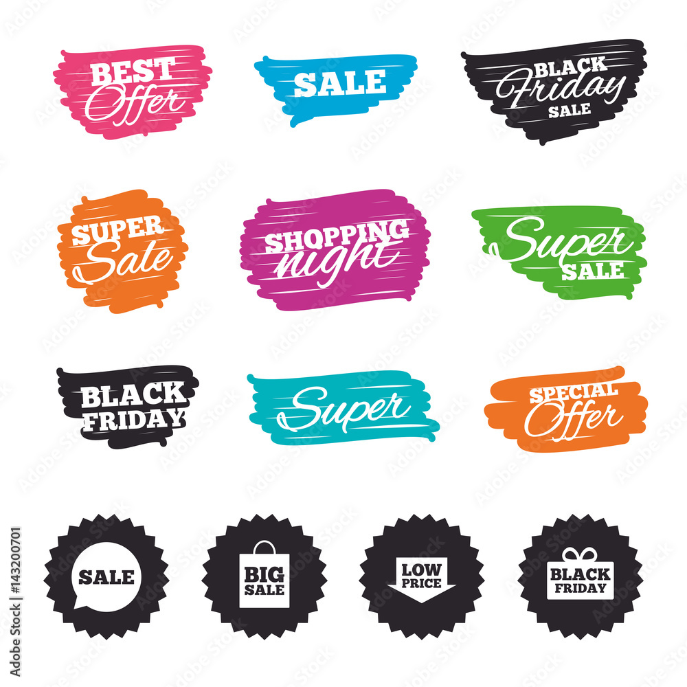Sale speech bubble icon. Black friday symbol. Sale speech bubble icon. Black friday symbol.