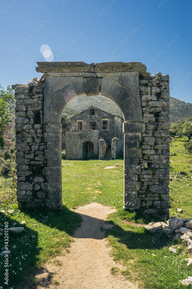 Old Perithia, Corfu's oldest village, Greece