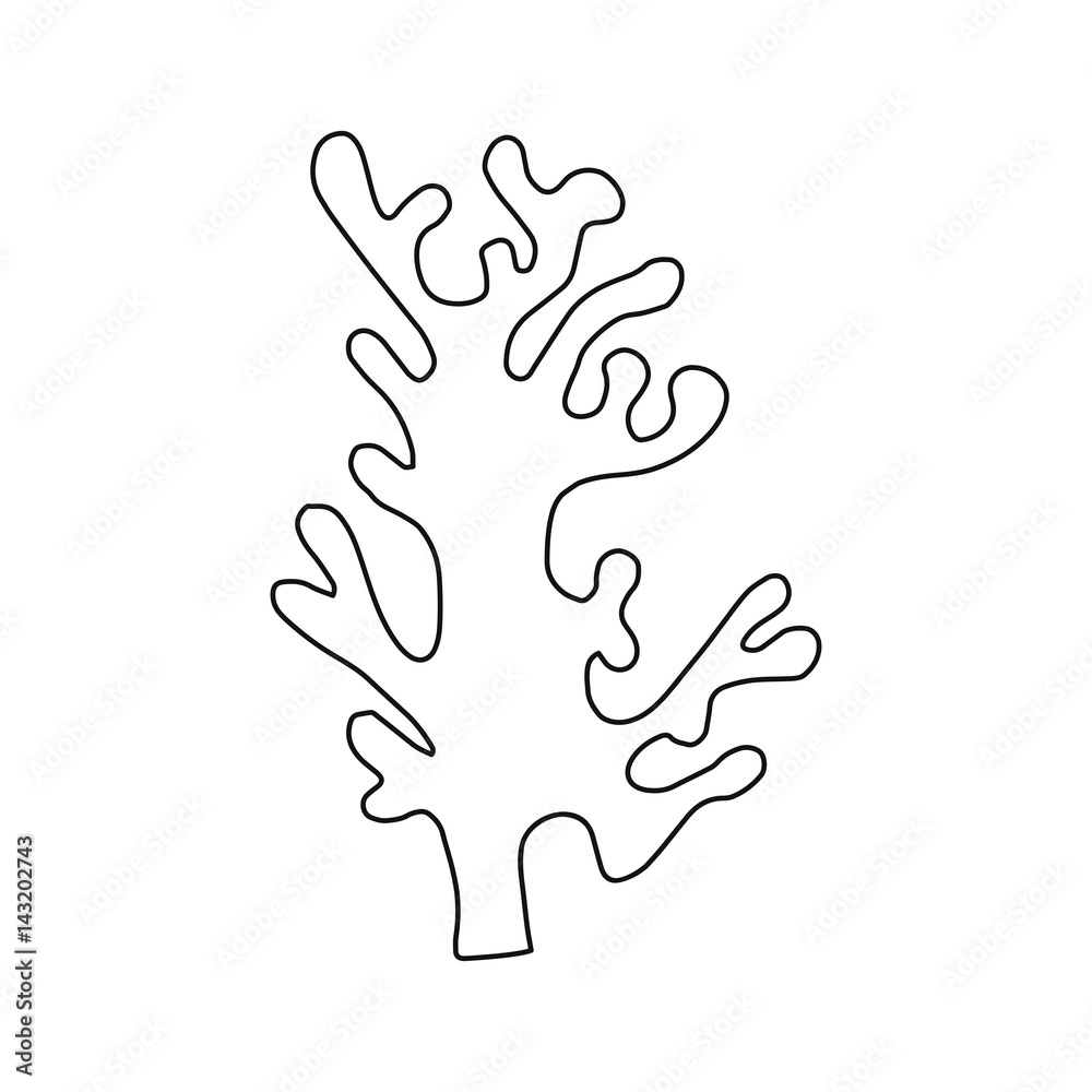 alga line drawing vector alga line drawing vector