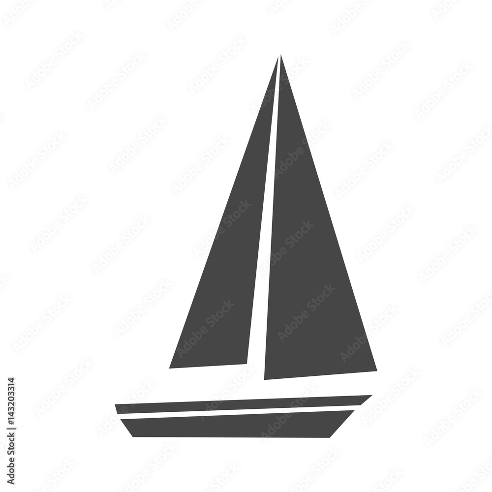 Boat Icon Flat Graphic Design - Illustration Boat Icon Flat Graphic Design - Illustration