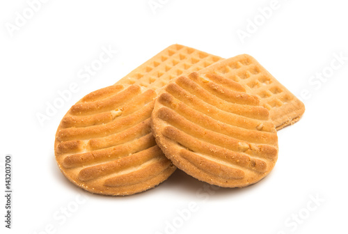 Butter biscuits isolated
