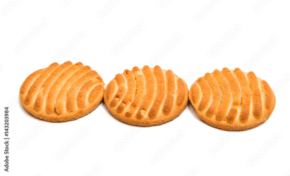Butter biscuits isolated Butter biscuits isolated