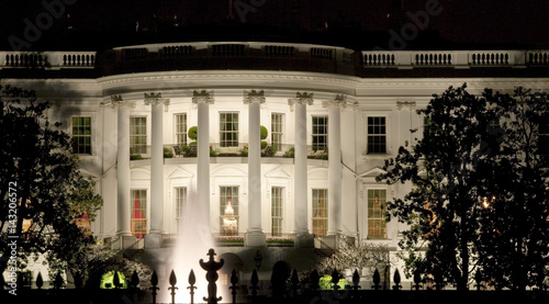 Obraz na płótnie Back fasade of the White House w salonie